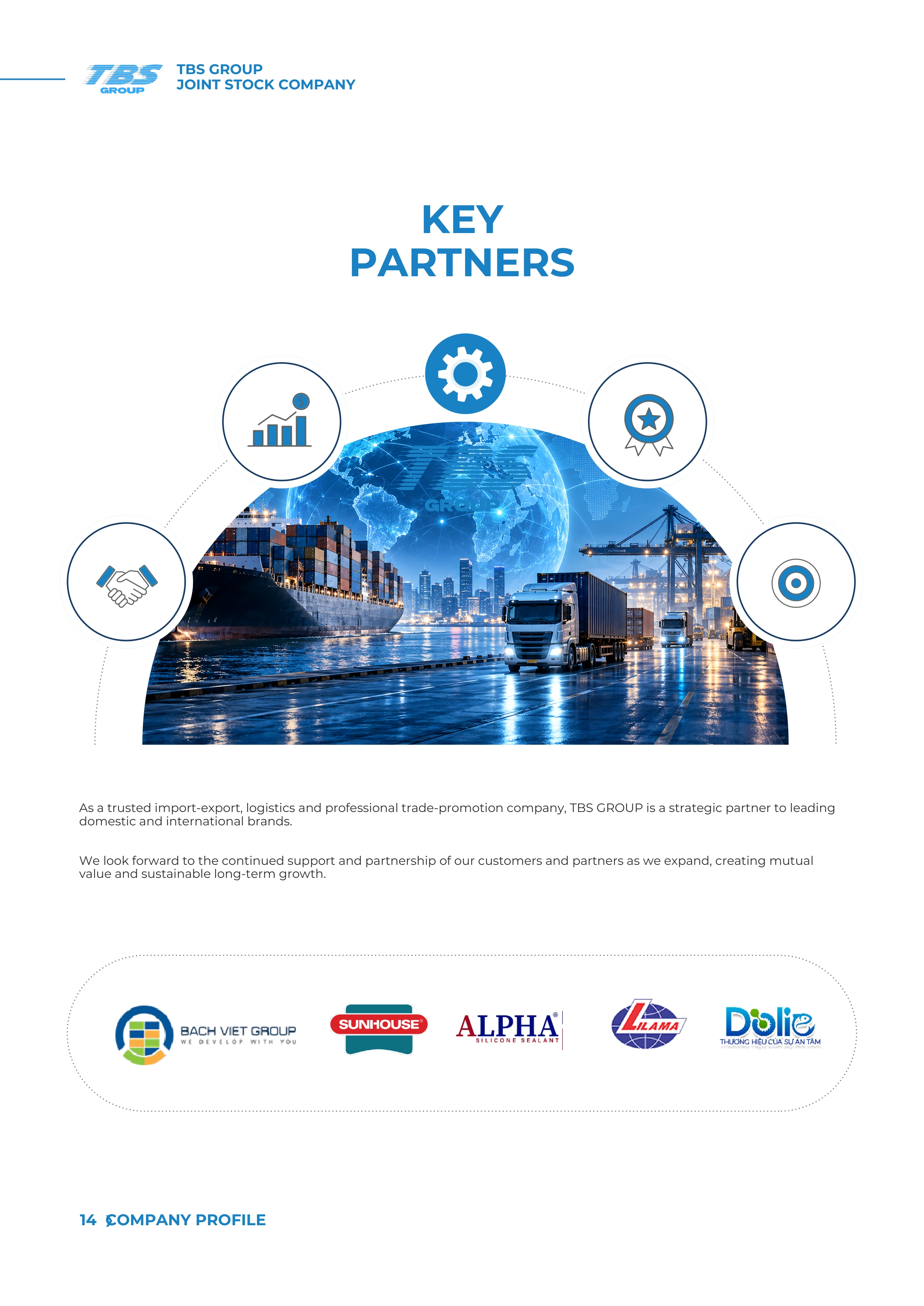 Page 14: Selected partners